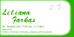 liliana farkas business card