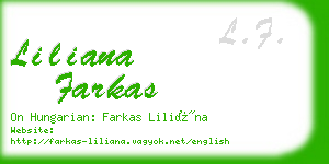 liliana farkas business card